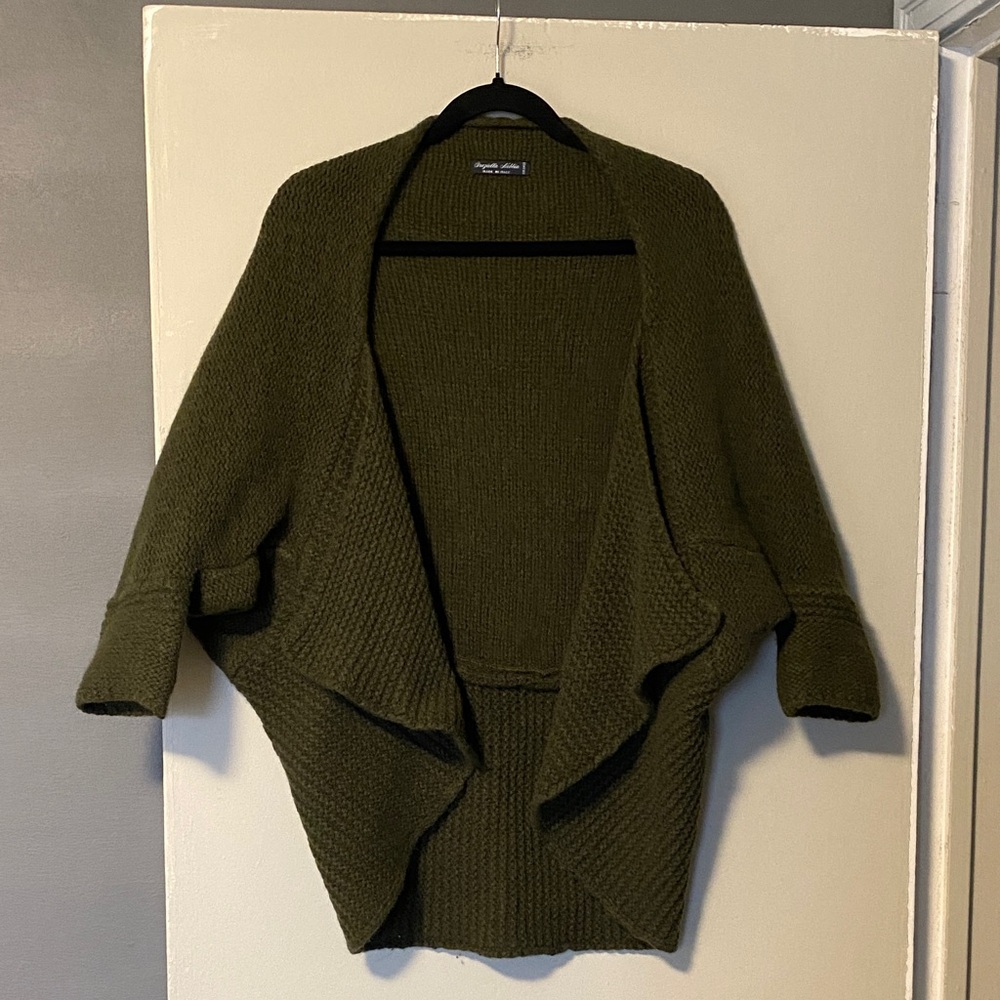 Elegant Olive Women's Poncho